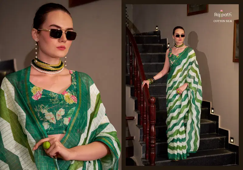 Rang De Basanti By Rajpath Linen Cotton Silk Saree Wholesale Online