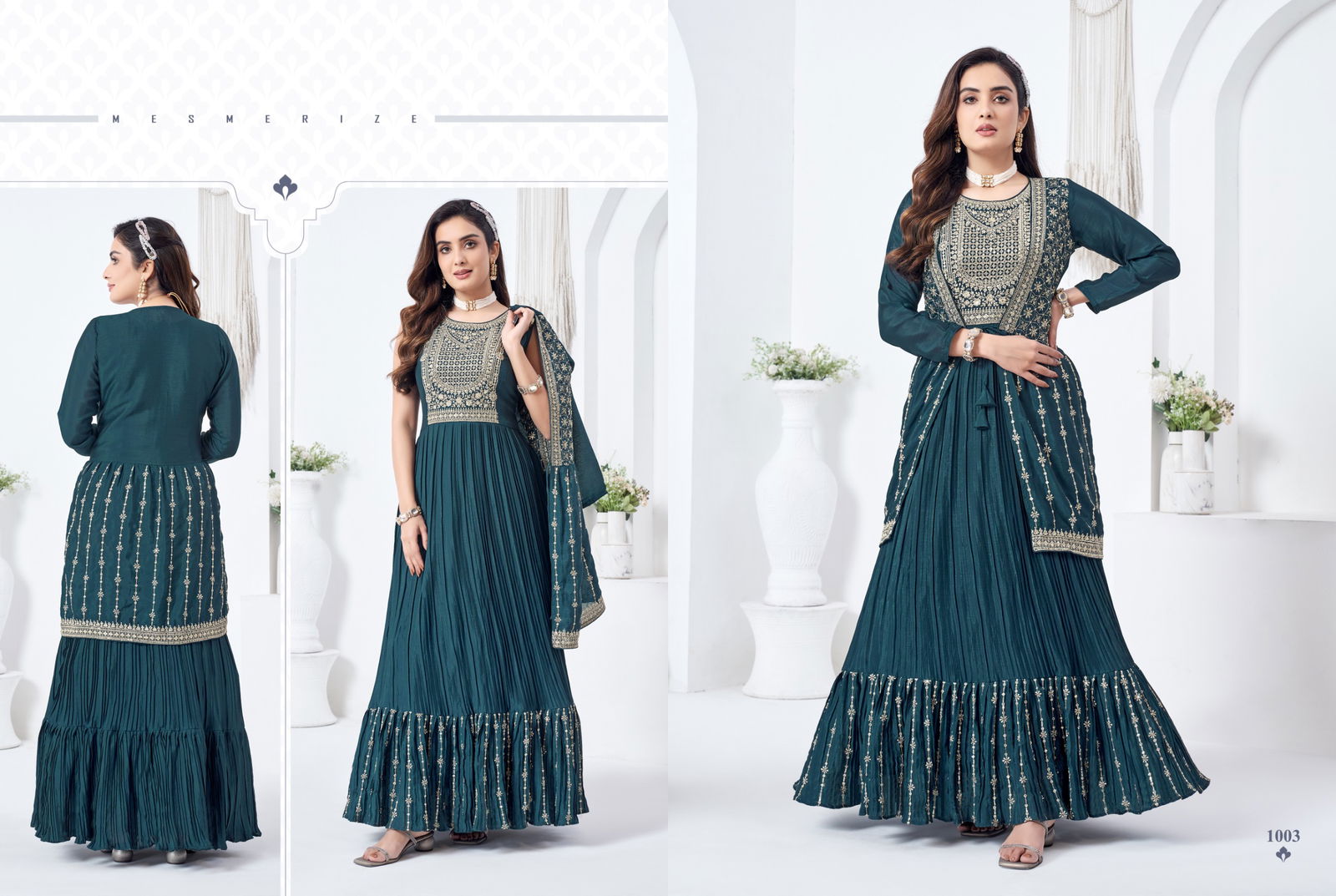 Pakh By Kf Party Wear One-Piece with Jacket Gown Catalog