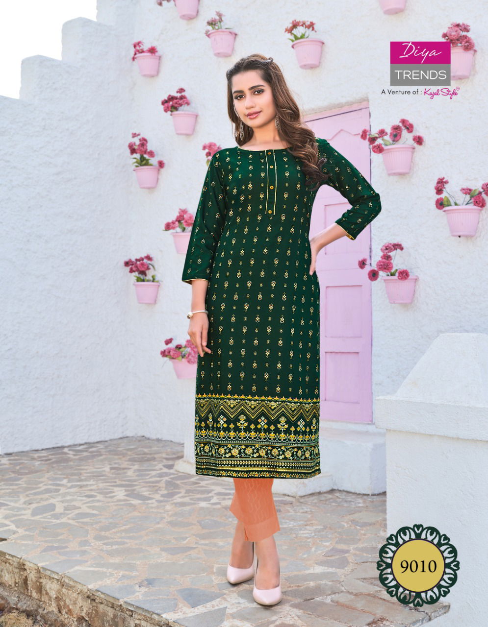 Gardencity 9 Latest Fancy Ethnic Wear Printed Designer Rayon Kurti Collection
