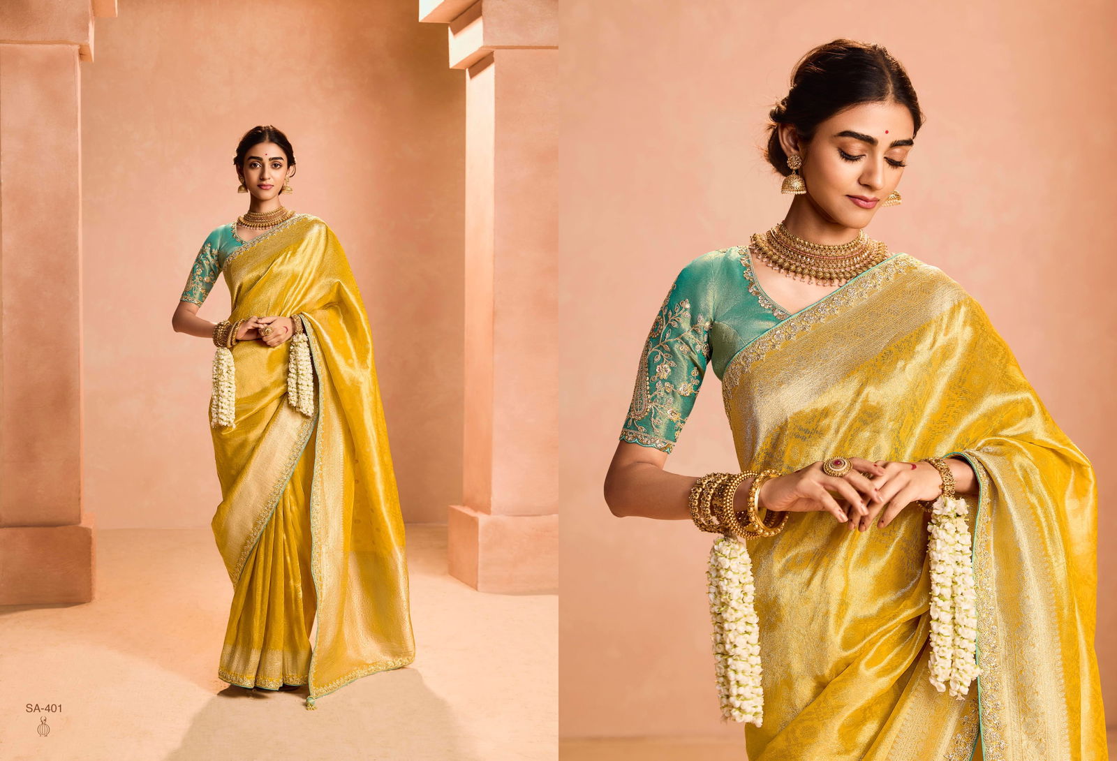 Utsav By Kimora Tissue Silk Party Wear Surat Saree Wholesale Market