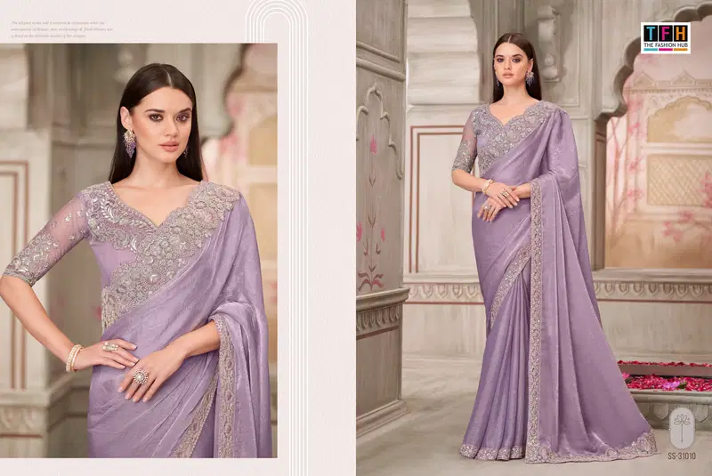Silver Screen 21 Edition By Tfh Wholesale Party Wear Saree Suppliers In Mumbai
