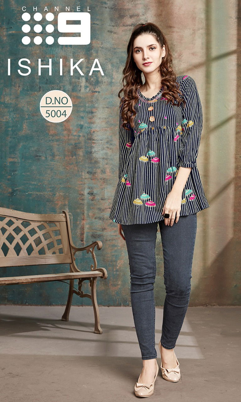 C9 Ishika Latest Designer Printed Ladies Top Collection 