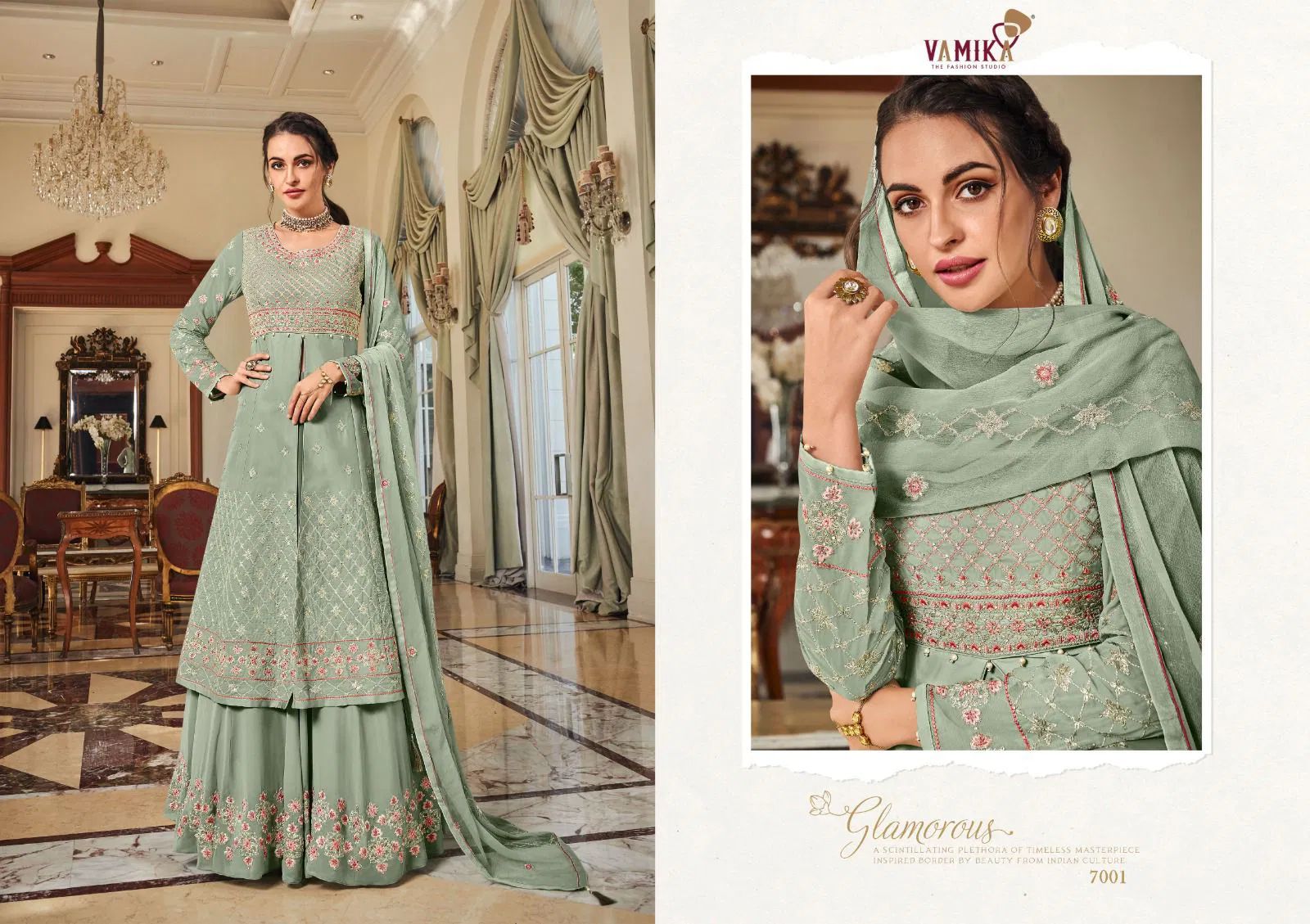 Riyaaz Nx By Vamika Fox Georgette Designer Readymade Suits Exporters In India