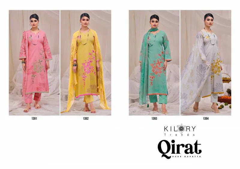 Qirat By Kilory Lawn Cotton Digital Printed Salwar Kameez Best Wholesale Shop In Surat