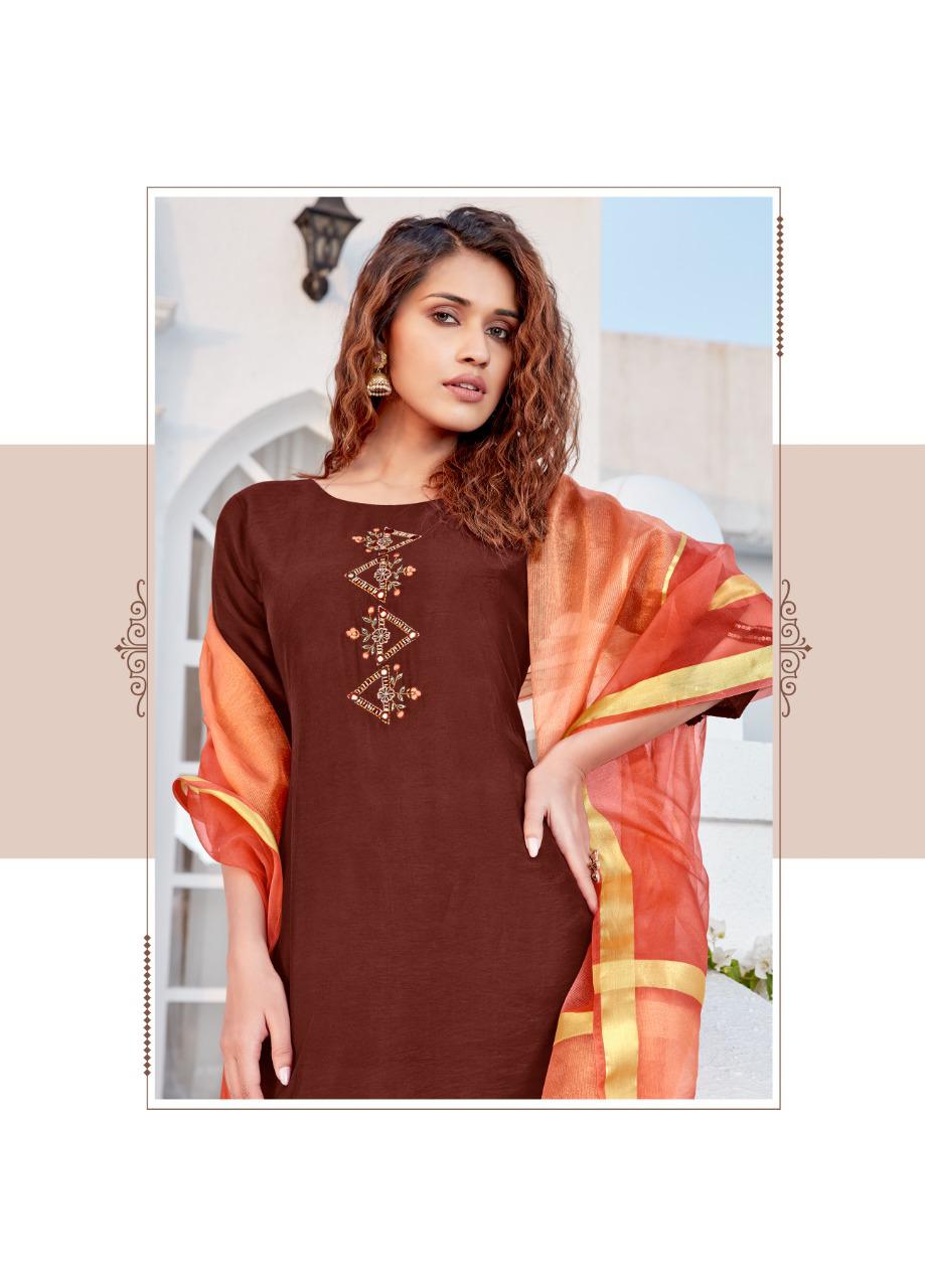 Ladies Flavour Offira Latest Fancy Casual Wear Heavy Nylon Viscose With Embroidery With Hand work Readymade Collection
