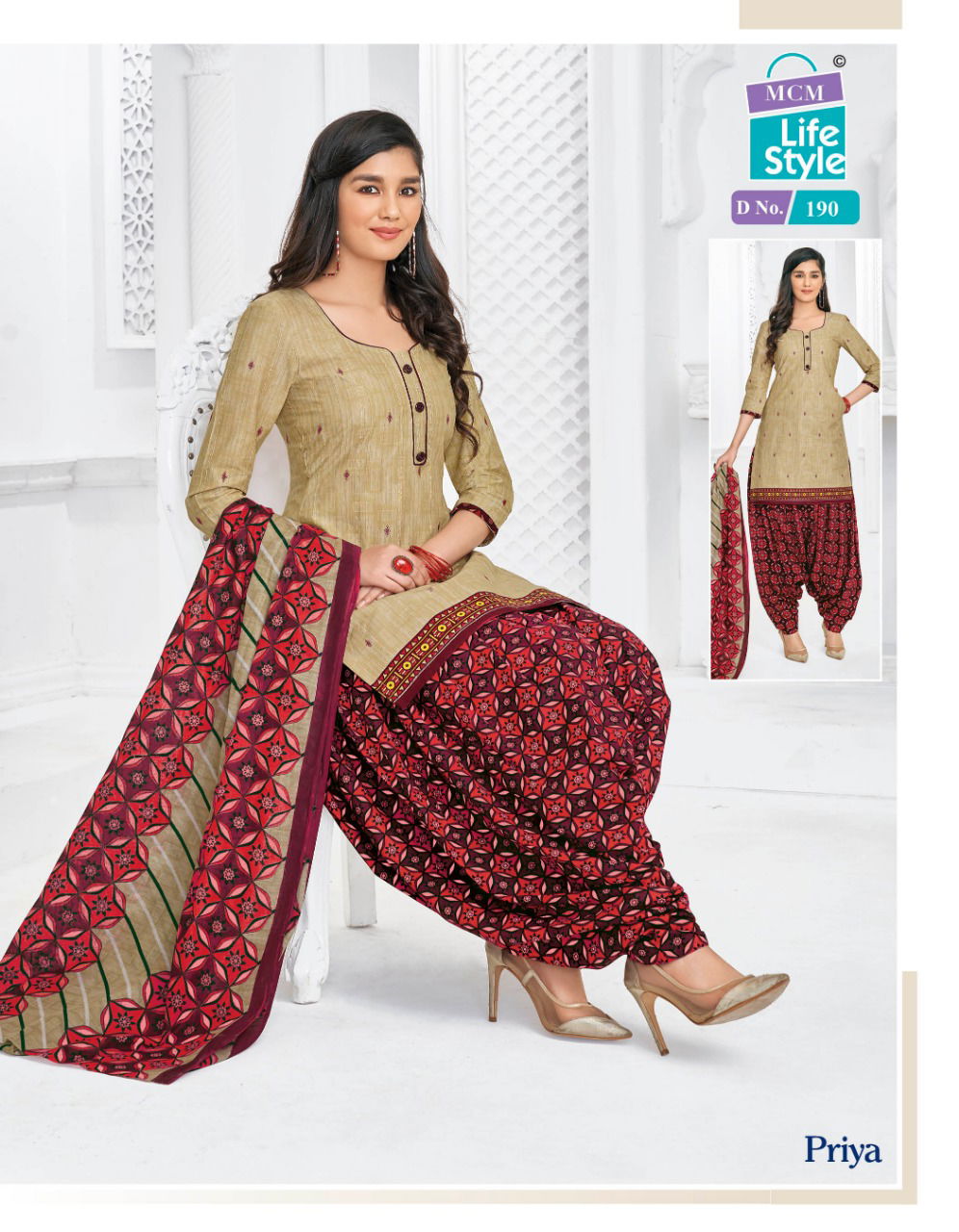 MCM Lifestyle Piya Latest Collection Of Pure Cotton Ready Made Salwar Suit Collection
