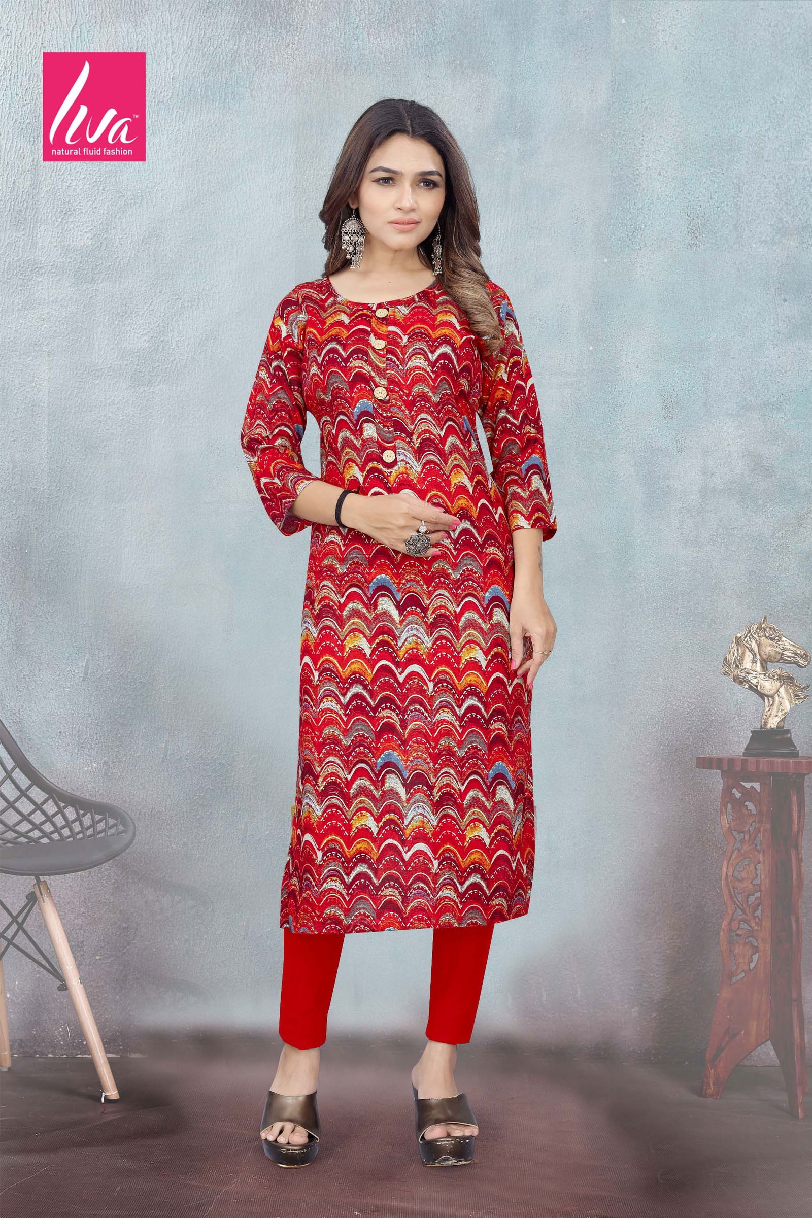 3 Selvi Ultra Premium Rayon Foil Printed Wholesale Kurti Suppliers In India