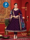 Vidhya By Kaya Roman Silk Anarkali Kurtis Wholesale Distributors In India