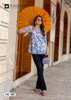 Star Light Vol 2 By Kadlee Rayon Printed Ladies Shirt Exporters In India