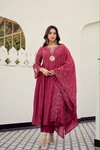 KF 311 Kalaai Muslin Embroidery Kurti With Bottom Dupatta
