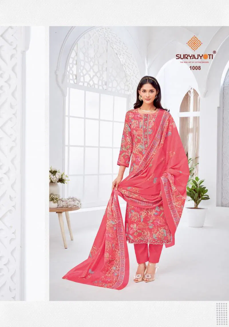 Khushboo Vol 1 By Suryajyoti Lawn Foil Printed Dress Material Wholesale Price In Surat