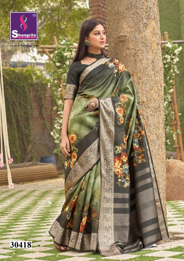 Shangrila Nitara Digital Latest Collection of Designer Printed Silk Saree 