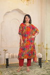 Naisha K 157 Chinon Printed Kaftan With Bottom Wholesalers In Delhi