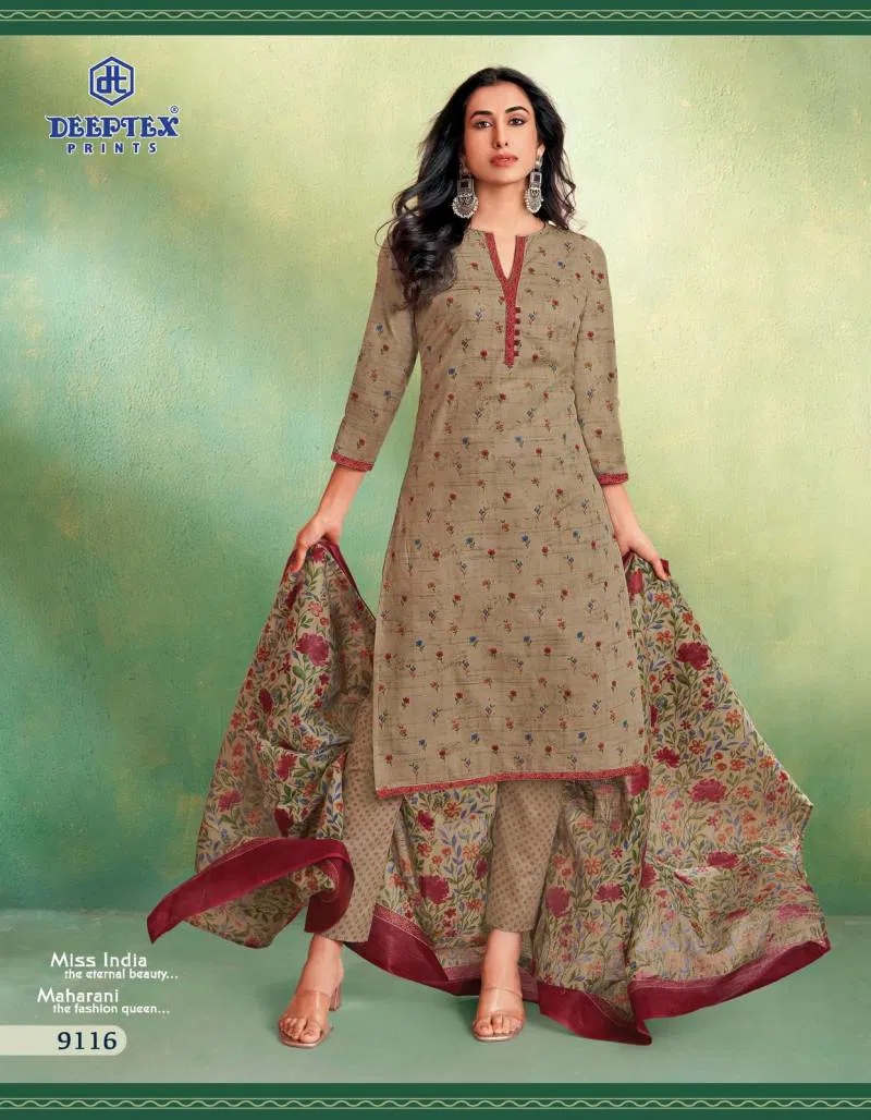  Miss India Vol 91 By Deeptex Cotton Printed Dress Material Wholesale Shop In Surat