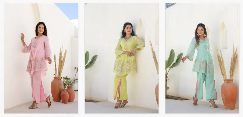 Tanyaa P 159 Mal Cotton Stylish Co Ord Sets Bulk Orders In India