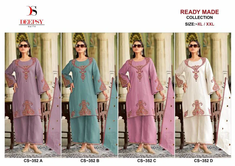 Deepsy Cs 352 Roman Silk Pakistani Readymade Suits Wholesalers In Delhi