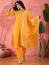 Color Set 8506 Stylish Roman Silk Kurti Bottom With Dupatta Wholesale Clothing Suppliers In India