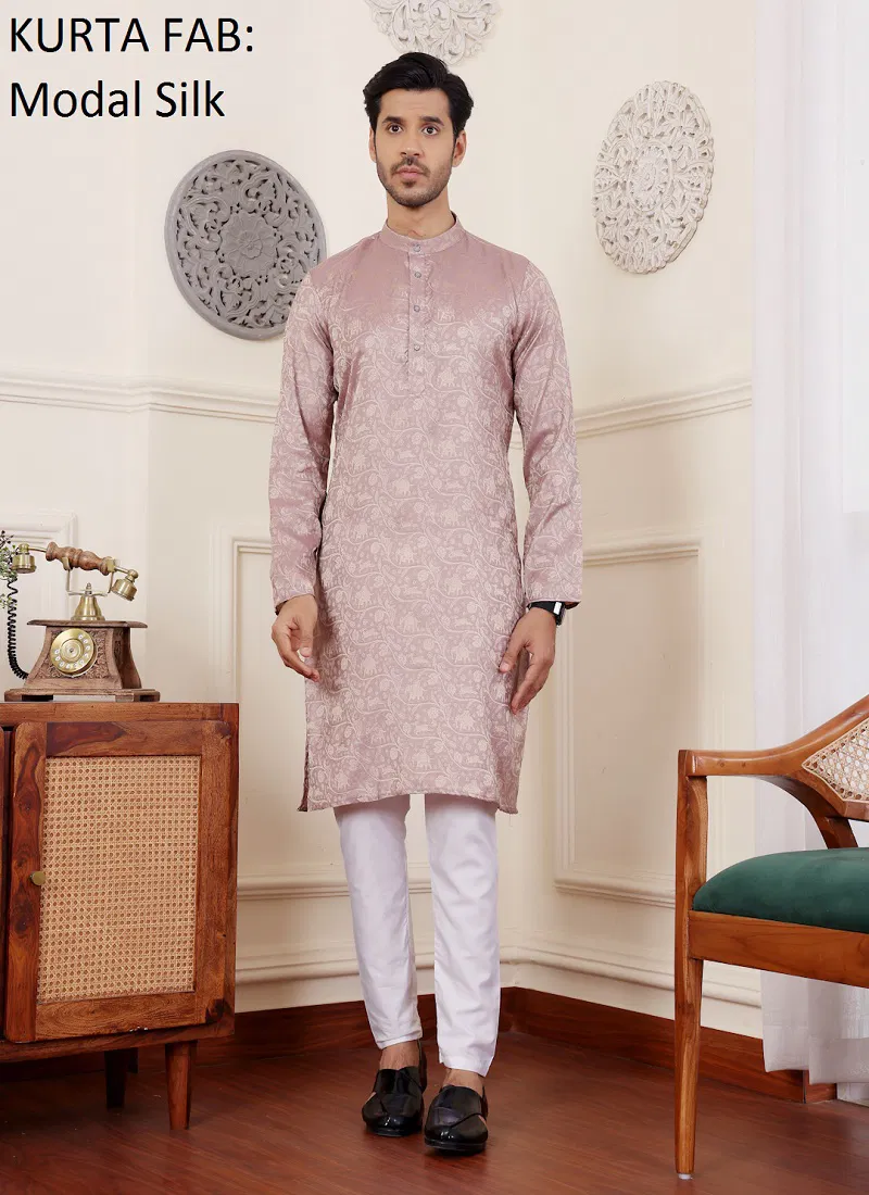 Rw Viscose With Jacquard Kurta Pyjama Wholesale Clothing Suppliers In India