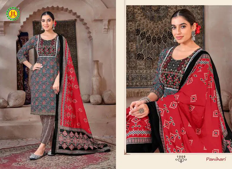 Panihari Vol 1 By Jt Cotton With Mirror Work Dress Material Suppliers In India