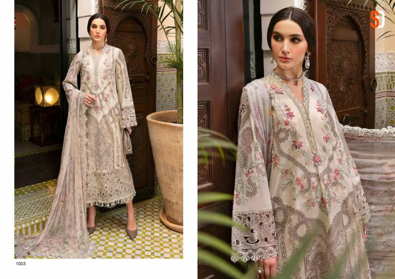 Shraddha Maria B Lawn Chiffon Dupatta Pakistani Salwar Suits Suppliersin India