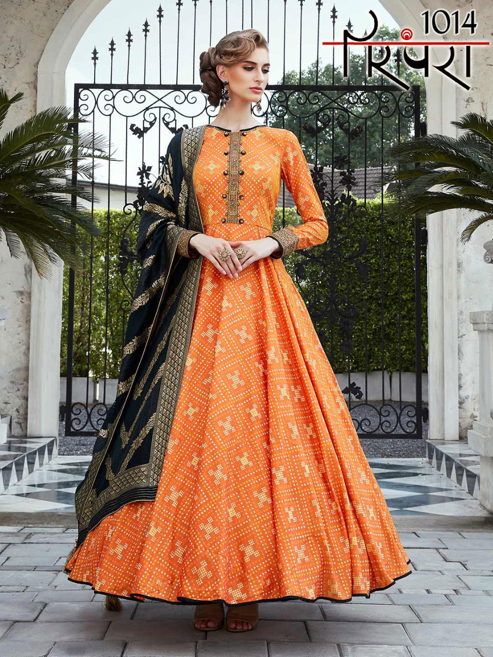 Latest Designer Function Wear Ready Made Gown Style Floor Length Salwar Suit Collection 