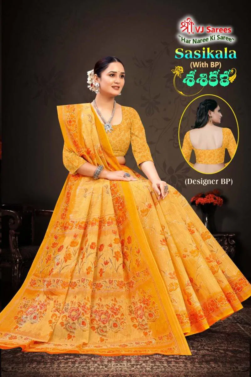 Sasikala Vol 01 By Vj Beautiful Cotton Printed Saree Best Wholesale Shop In Surat