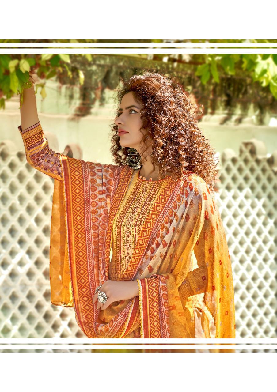 Roli Moli Maria Latest Designer fancy Casual Wear Cambric Printed Designer Dress Material Collection
