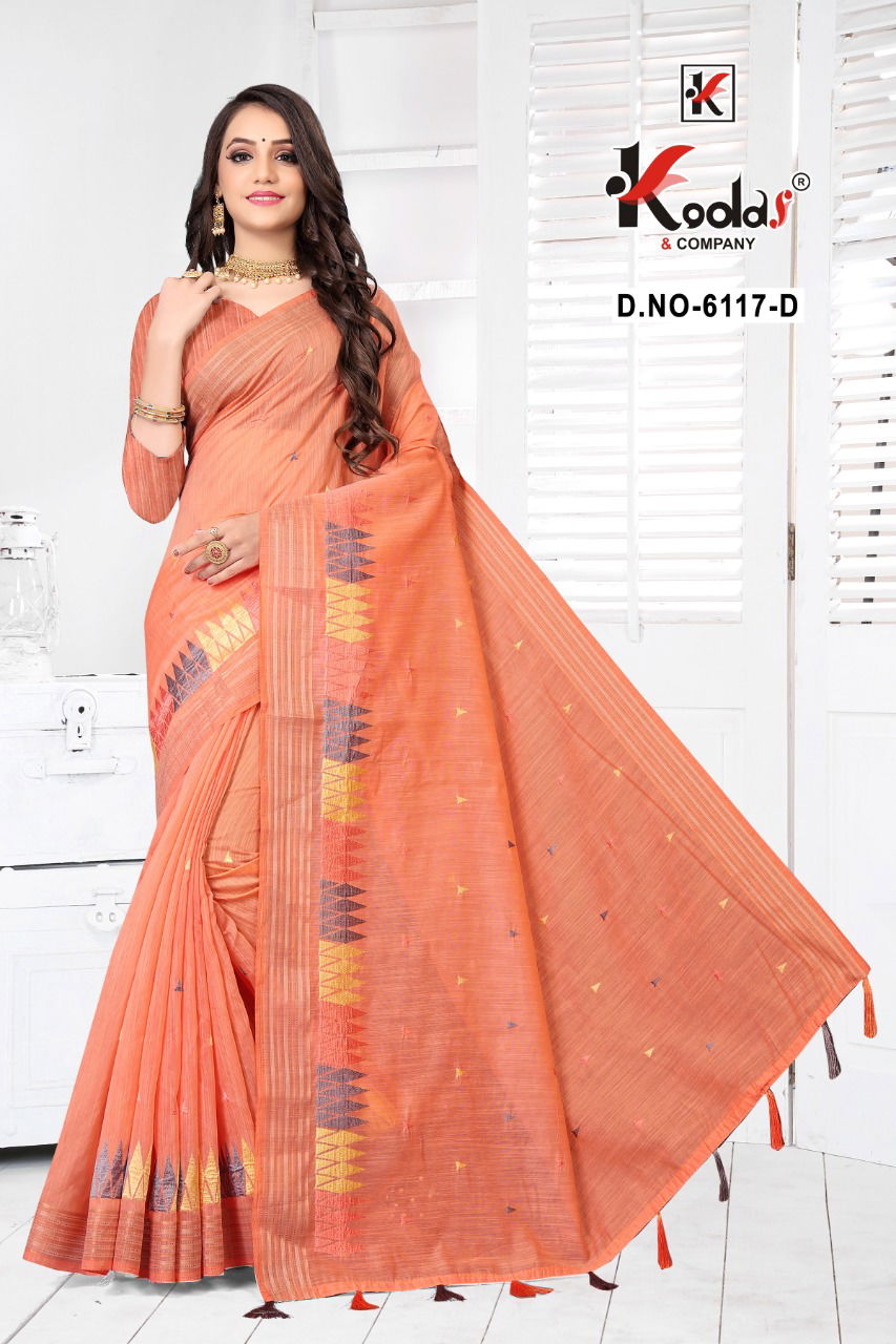 Ruhani 6117 Casual Wear Cotton Designer Fancy Sarees Collection
