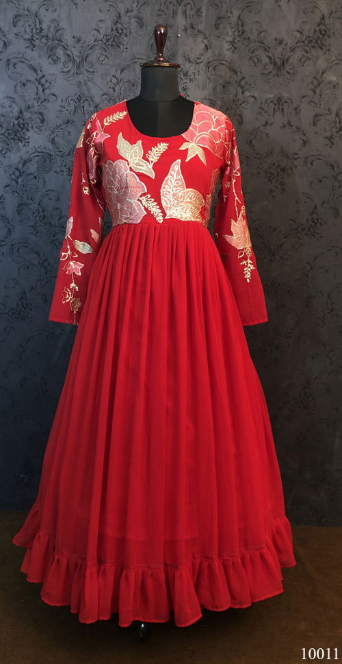 Estaa 5 Wedding Wear Georgette Wholesale Gown Collection