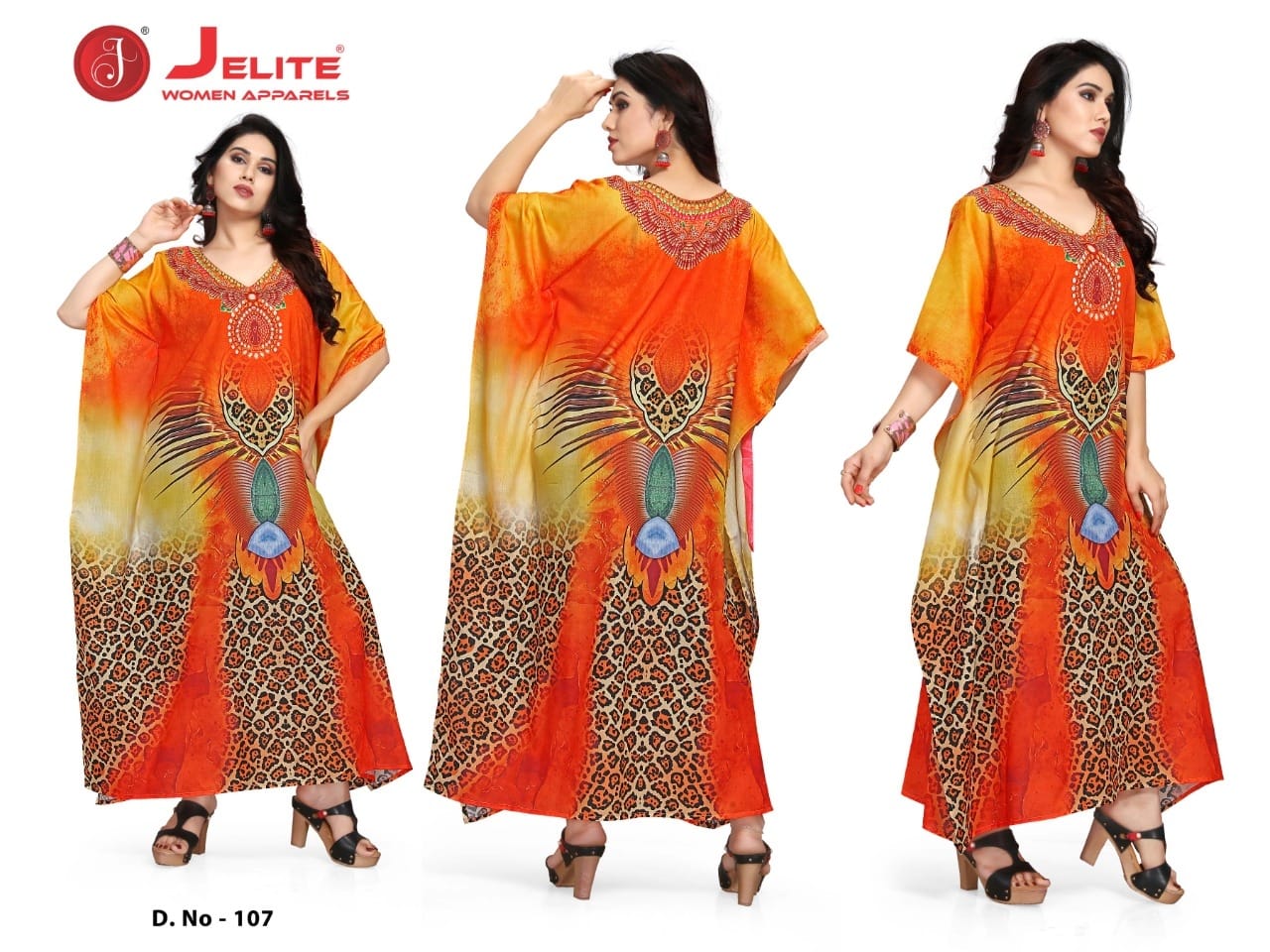 Jelite Stylish Latest Fancy Casual Wear Cotton Printed Kaftan Style Kurti Collection