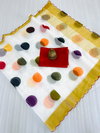 MG 396 Gold Jari Border Soft Cotton Sarees Wholesale Market In Surat
