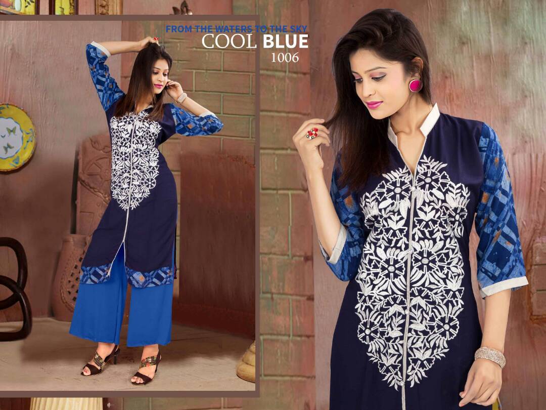 R-Kausar Vol 39 Fancy Latest Designer regular Casual Wear Rayon Printed Kurtis With palazzo Collection
