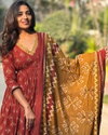 AV Viscose Printed Anarkali Kurti With Bottom Dupatta Online Wholesale