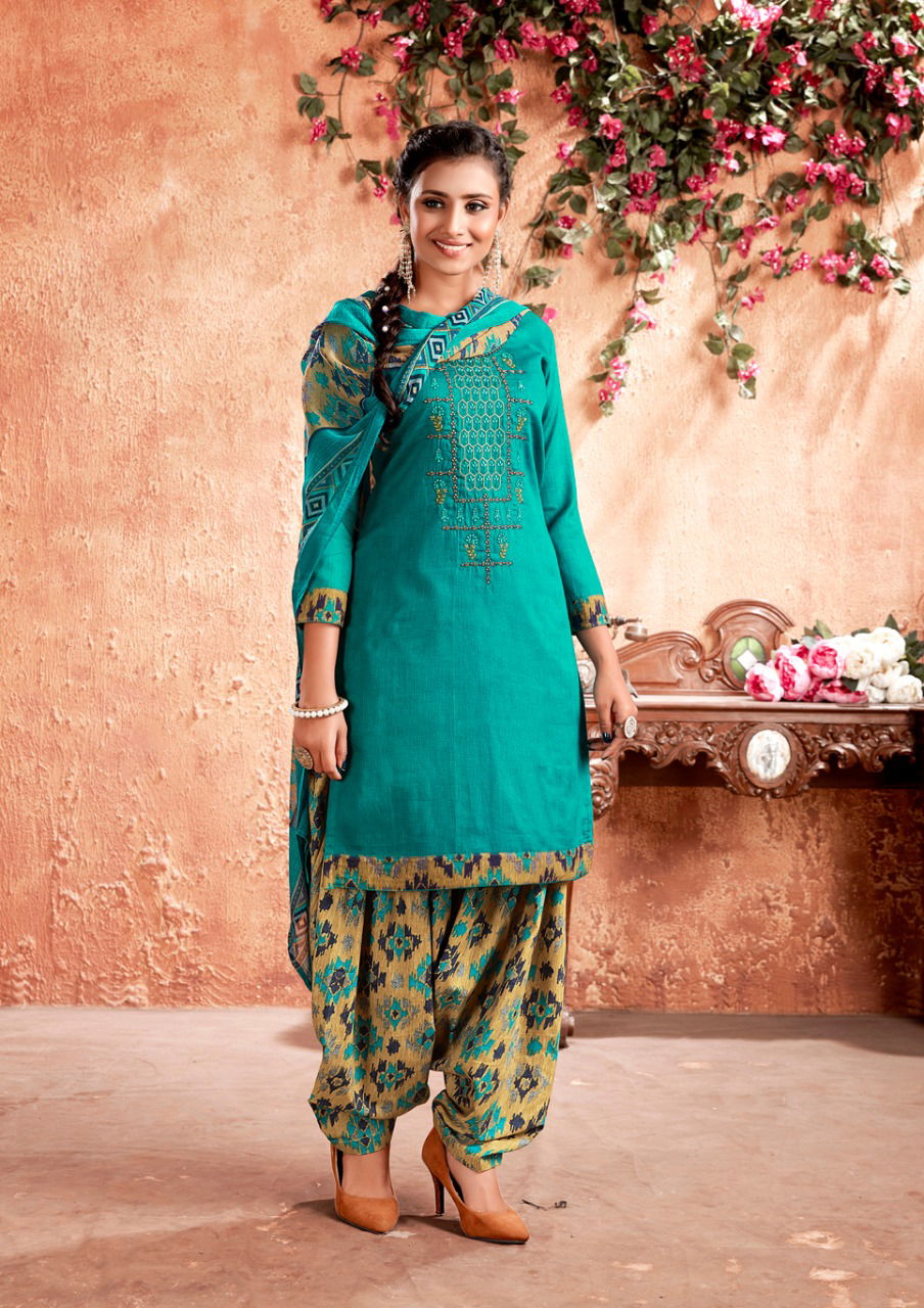 Anita Kesariya Mehar Fancy designer Daily Casual Wear jam cotton Printed Designer Dress Material Collection

