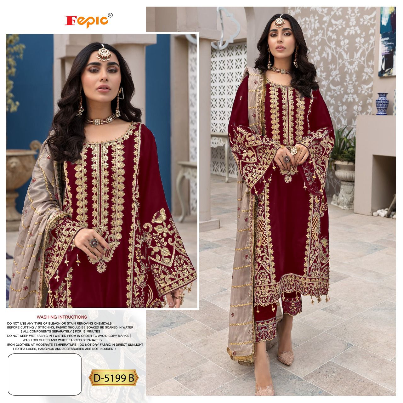 Fepic Rosemeen 5199 Festive Wear Heavy Georgette Pakistani Salwar Kameez Collection