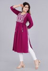 Naira Cut 03 Rayon Designer Fancy Kurti  Wholesalers In Delhi