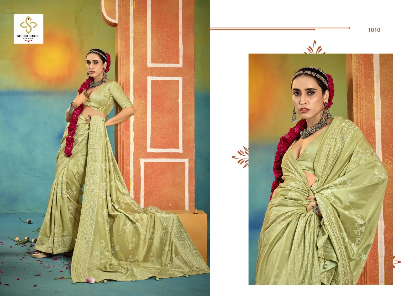 Sarangi By Shubh Shree Velvet Tusser Silk Saree Wholesale Market In Surat 