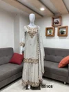 Off White Colour Luxuria Vol 1 By Beriston Chinon Sharara Suit BS102

