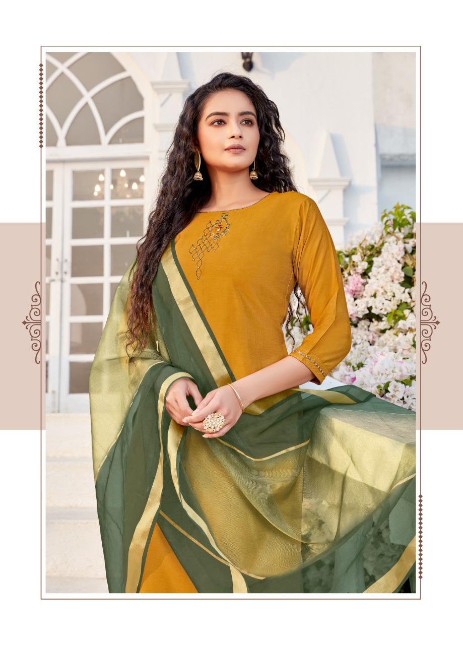 Ladies Flavour Offira Latest Fancy Casual Wear Heavy Nylon Viscose With Embroidery With Hand work Readymade Collection
