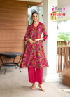 Charmi Vol 1 by Mystic 9 Vertican Printed Princess Cut Co Ord Set Suppliers In India