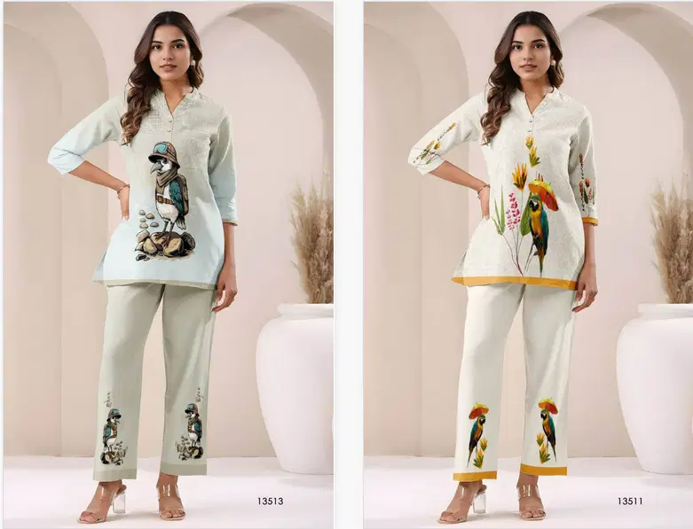 Tanyaa P 259 Cotton With Fancy Printed Western Co Ord Sets Orders In India
