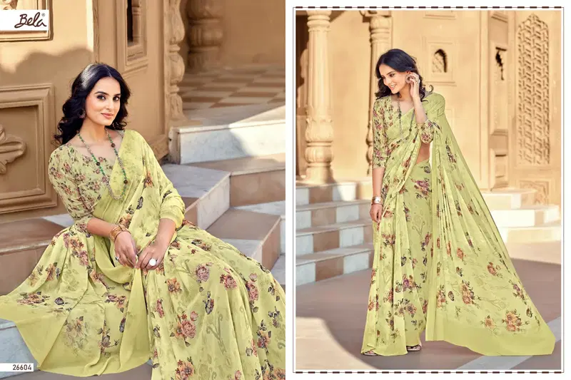 Brezza Vol 3 By Bela Fashion WeightLess Pure Digital Print Saree Wholesale Suppliers In Mumbai