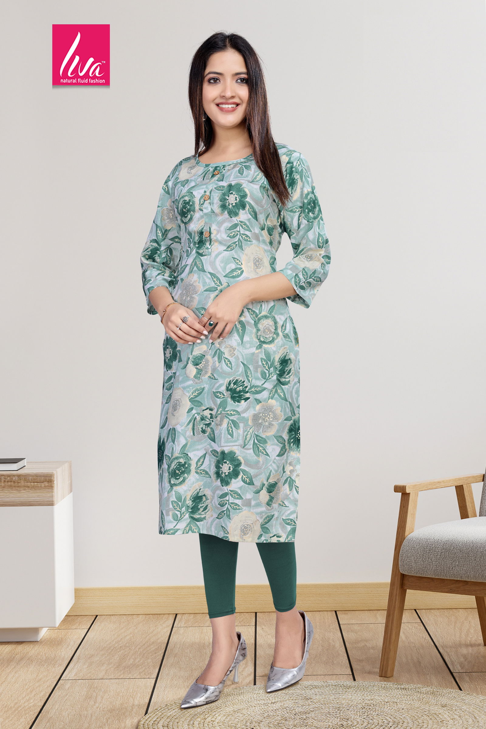 1 Selvi Ultra Premium Rayon Foil Printed Kurti Wholesale Market In Surat