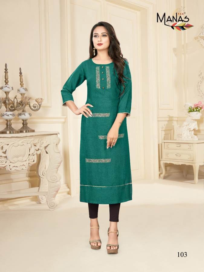 Manas Priyal Vol 7 Latest Designer Casual Wear Kurtis Collection With Embroidery Work 