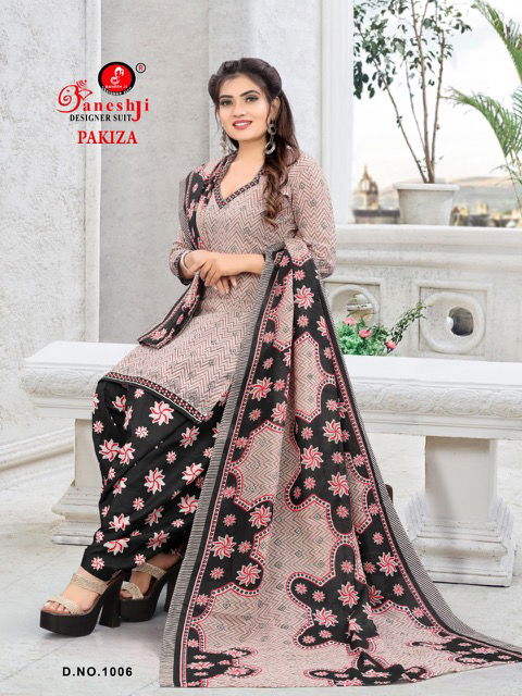 Ganeshji Pakiza Cotton Printed Casual Daily Wear Dress Material Collection