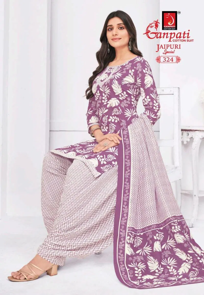 Jaipuri Special Patiyala Vol 15 By Ganpati Fancy Cotton Dress Material Wholesale Online