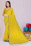 Ronisha 36 Chinon Fancy Daily Wear Saree Wholesale Clothing Suppliers In India