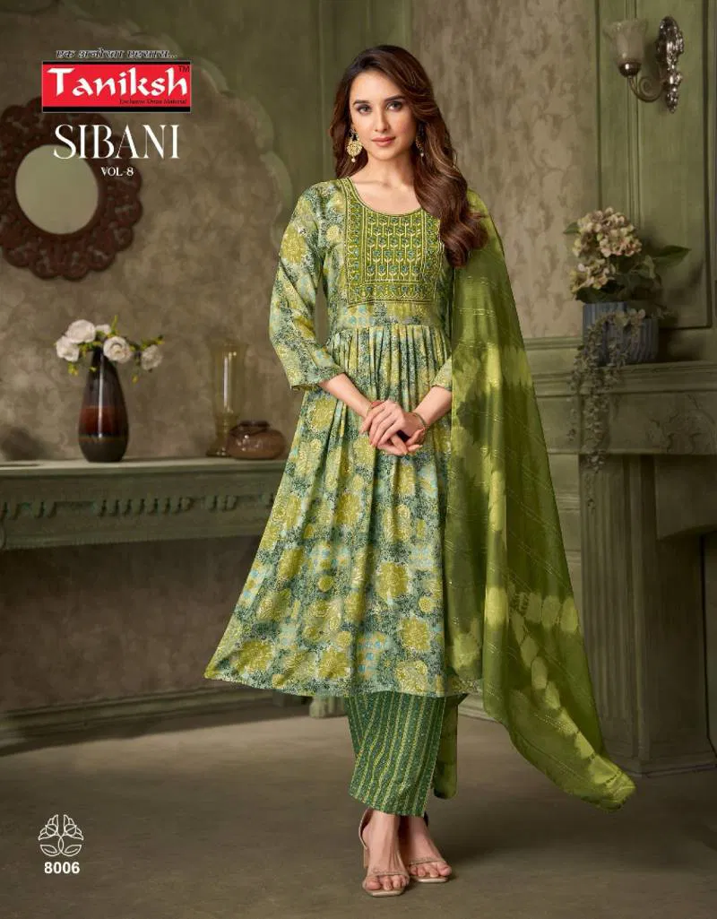 Sibani Vol 8 By Taniksh Rayon Printed Online Kurti With Bottom Dupatta Wholesale