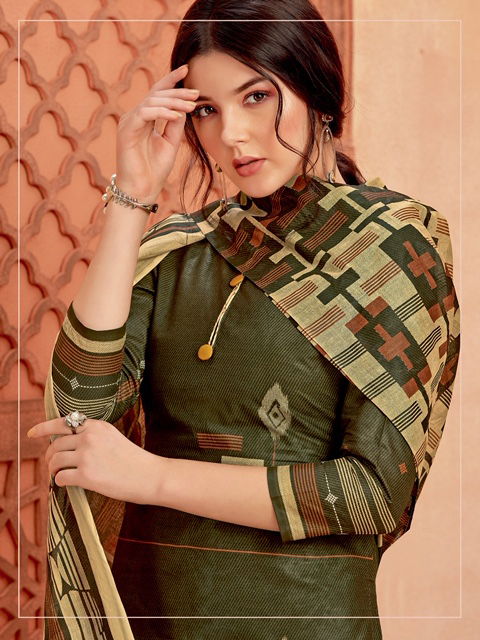 Ganesha Print 23 Latest Designer Printed Cotton Dress Material Collection