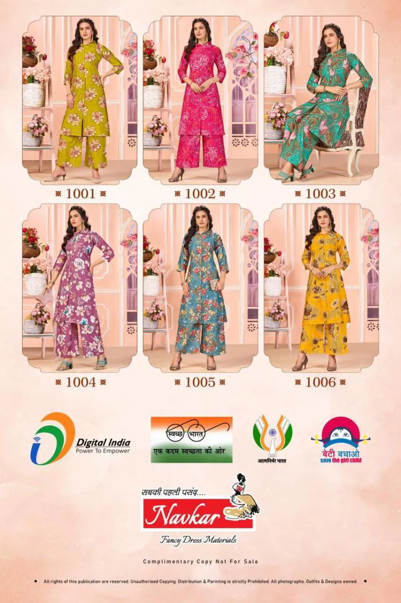 Kiara Vol 1 By Navkar Vatican Discharge Printed Kurti With Bottom Exporters In India